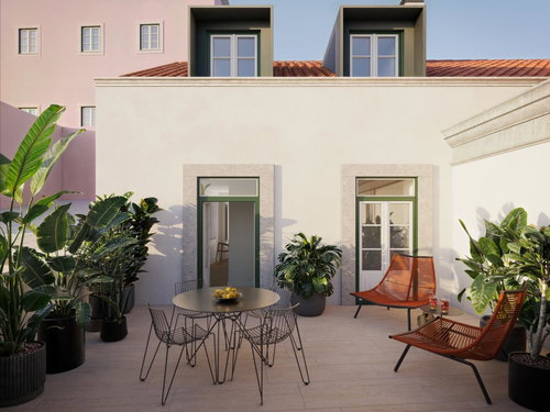 1 bedroom duplex flat with terrace, in a new development in Lisbon 2889182377