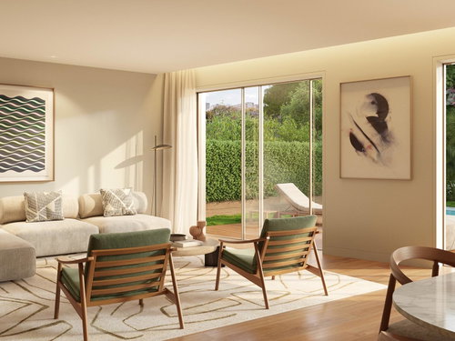 3 bedroom duplex flat with private pool, in a new development, in Boavista