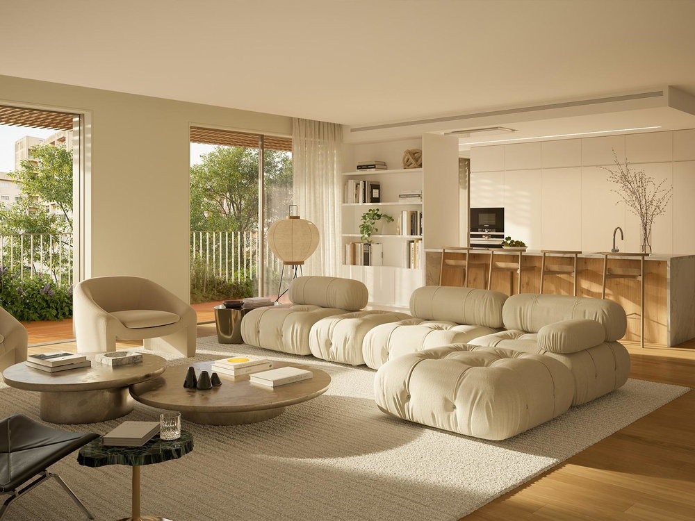 3 bedroom duplex flat with private pool, in a new development, in Boavista