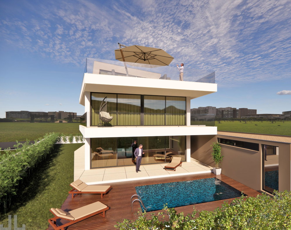 5 bedroom villa with swimming pool and sea views, next to Miramar beach