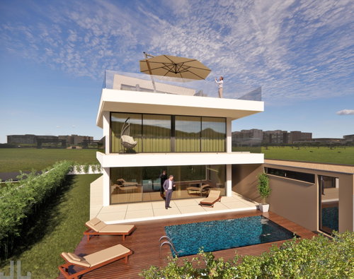 5 bedroom villa with swimming pool and sea views, next to Miramar beach 566754179