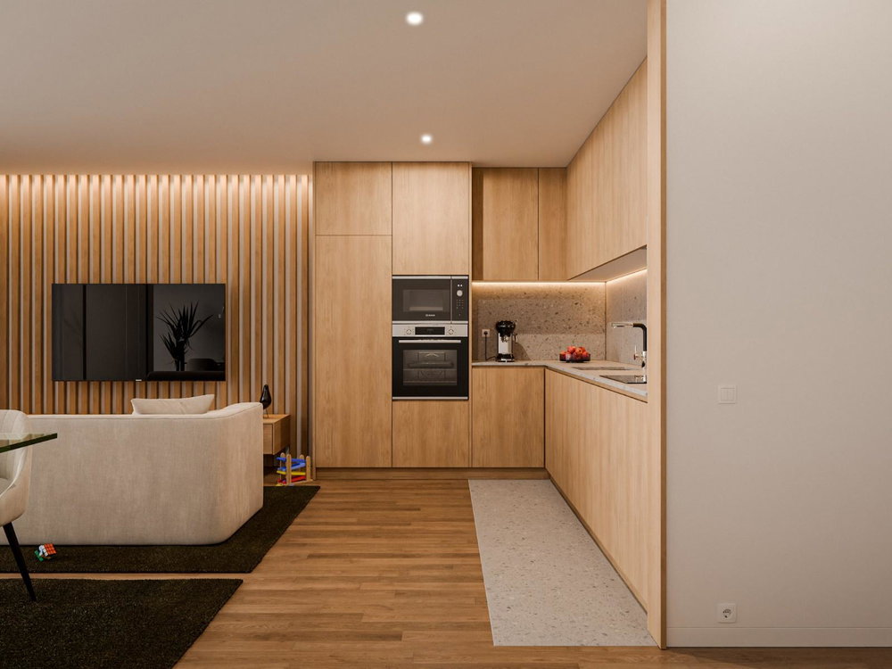 2 bedroom flat with balcony inserted in a new development, in Gondomar