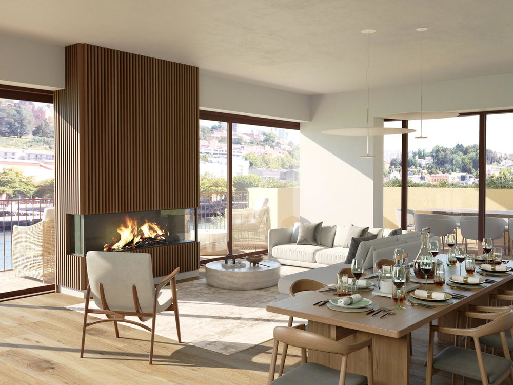 4 bedroom flat with private pool in the most recent development next to the Douro River 1976038792