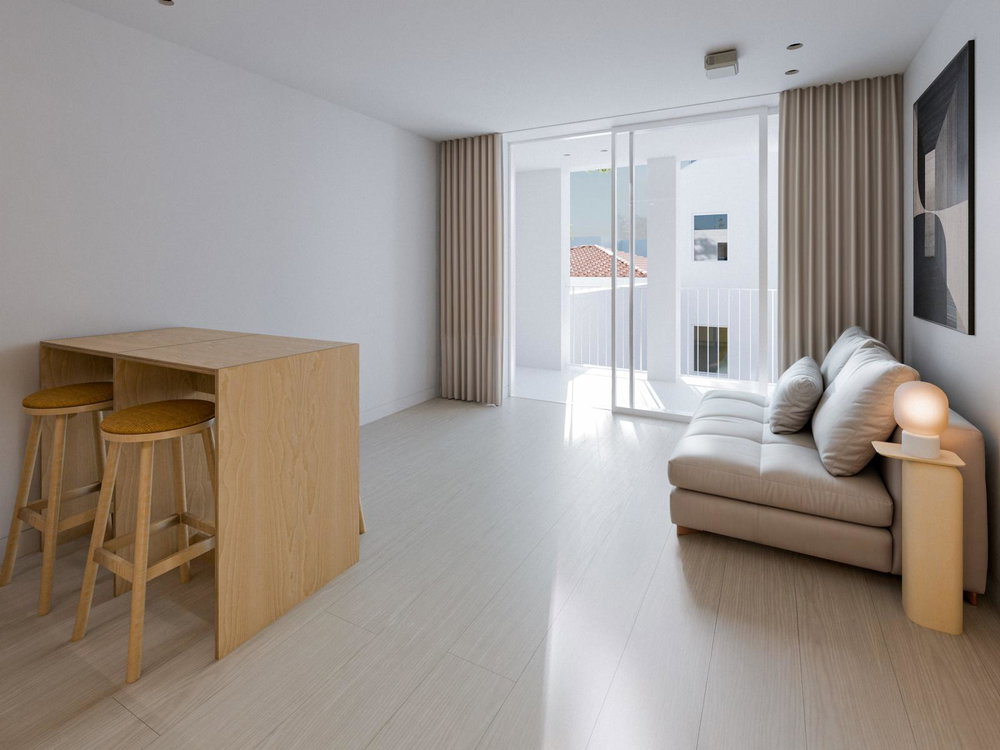 2 bedroom flat with balcony, in a new development, next to the D. Luís Bridge 125080655