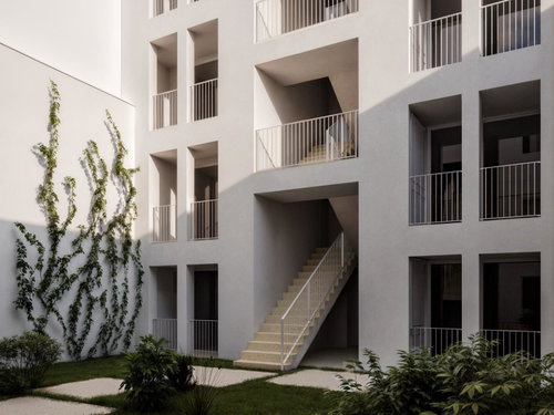 Studio flat with balcony, in a new development, next to the D. Luís Bridge