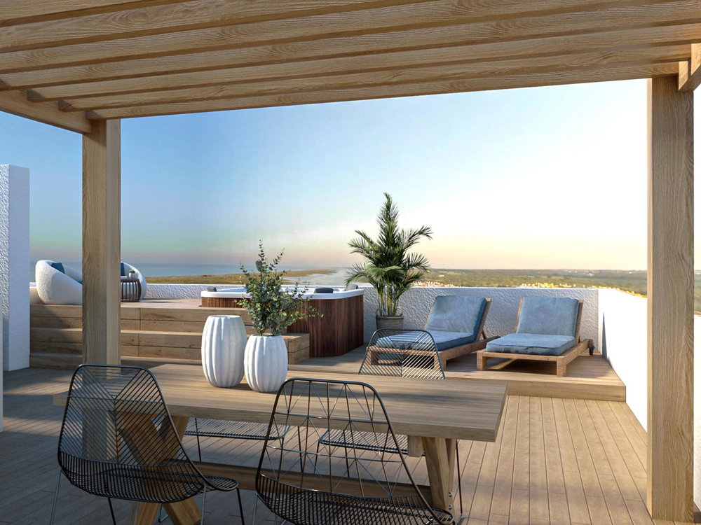 2 bedroom flat with terrace, in a new development, in the Algarve