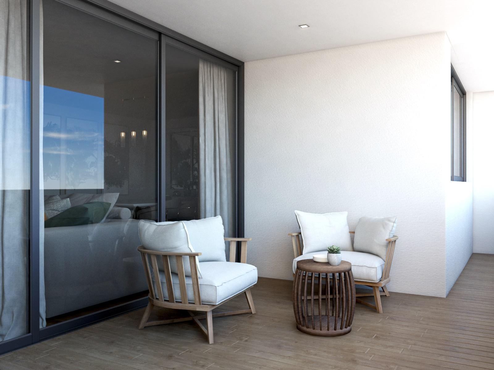 2 bedroom penthouse with rooftop in a new development in the Algarve