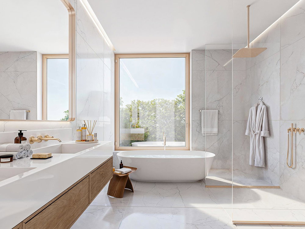 4 bedroom flat with balcony, in a new development, in Foz