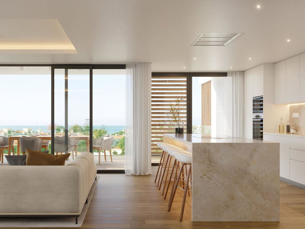 2 bedroom flat with terrace, in a new development in Parede