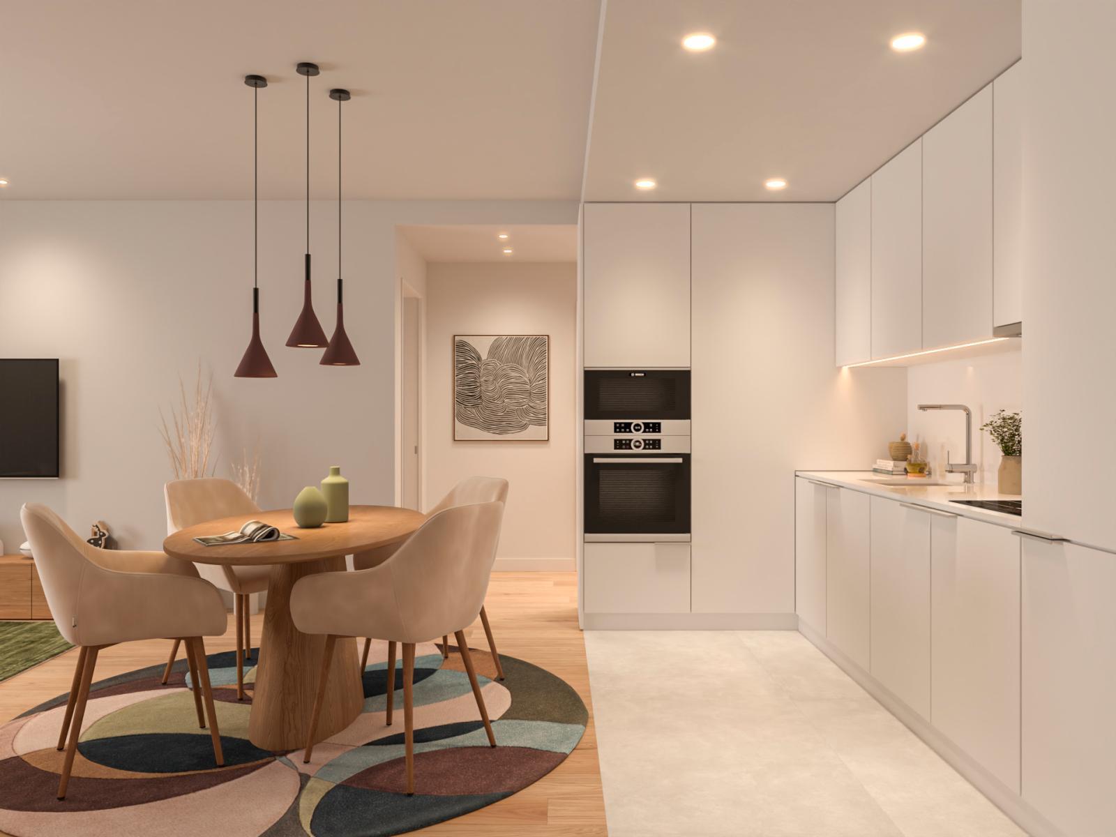 3 bedroom flat inserted in the new development in Alameda das Antas