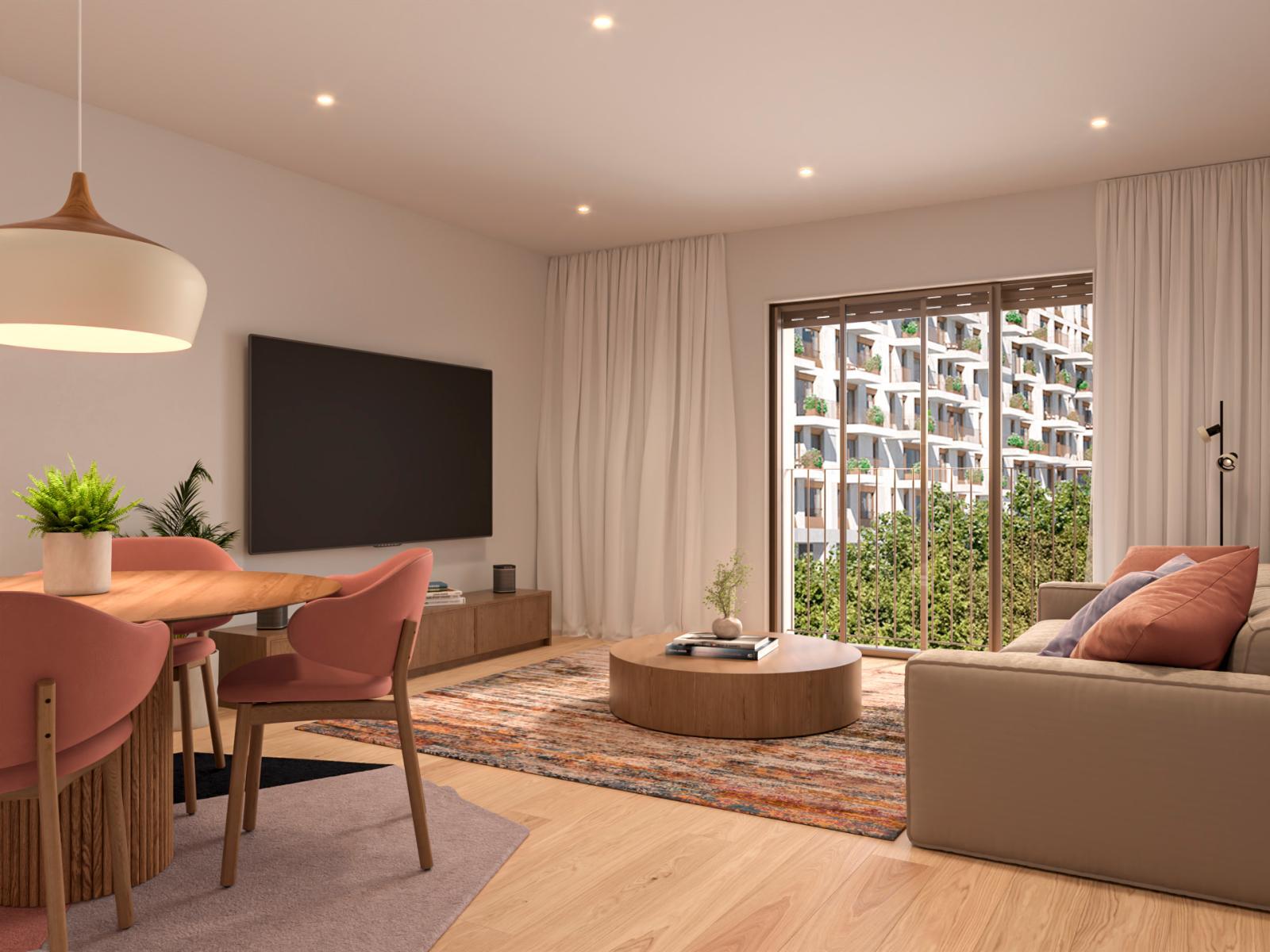 3 bedroom flat inserted in the new development in Alameda das Antas