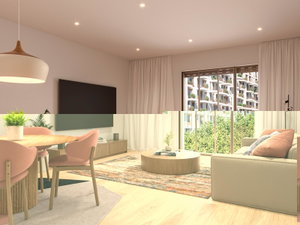 2 bedroom flat inserted in the new development in Alameda das Antas