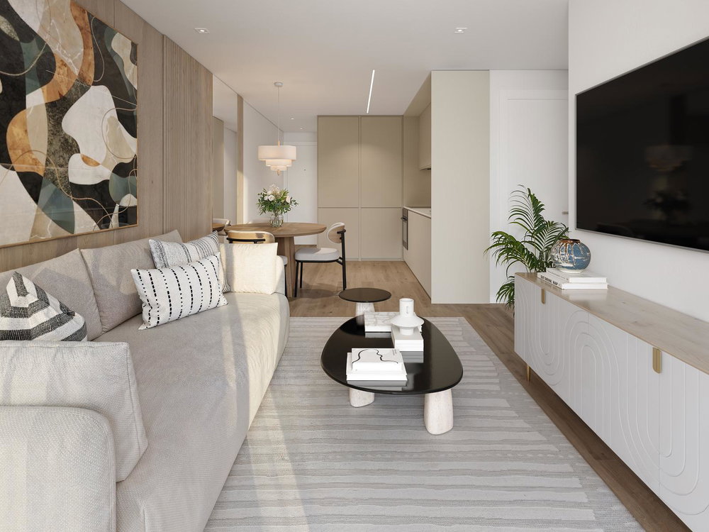 1 bedroom flat with balcony in a new development, in Matosinhos Sul