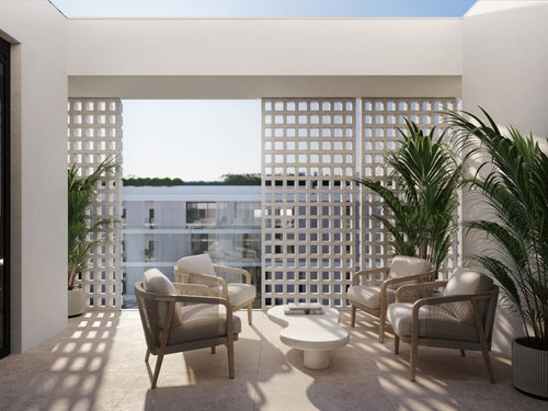 2 bedroom flat with balcony and parking in Vilamoura