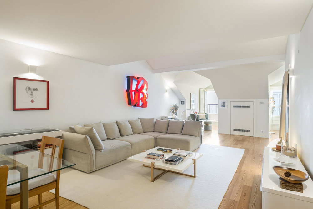3 bedroom duplex flat with river view and private garage, in Estrela, Lisbon 2279759279