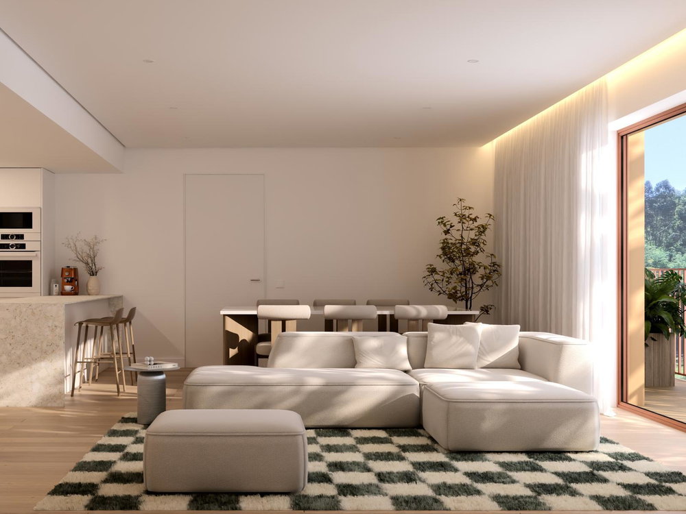 1 bedroom flat with outdoor area, next to the Douro River