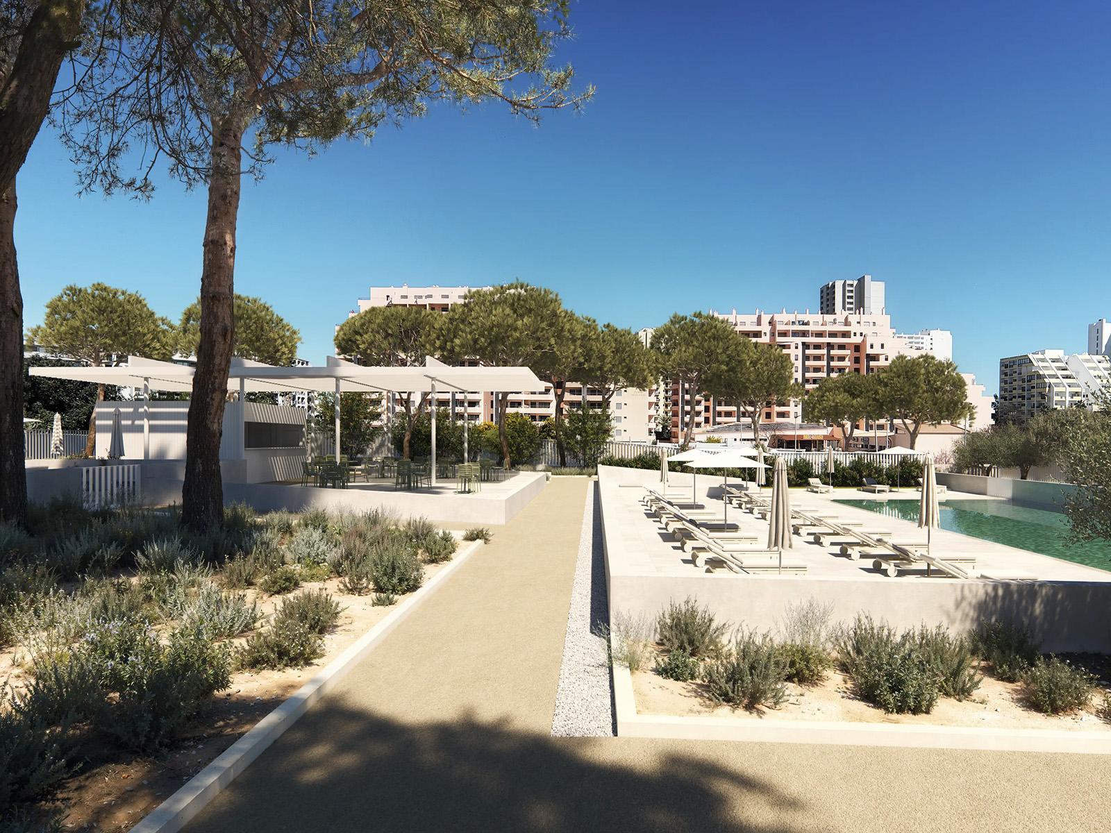 2 bedroom flat with parking in a new development in Praia da Rocha