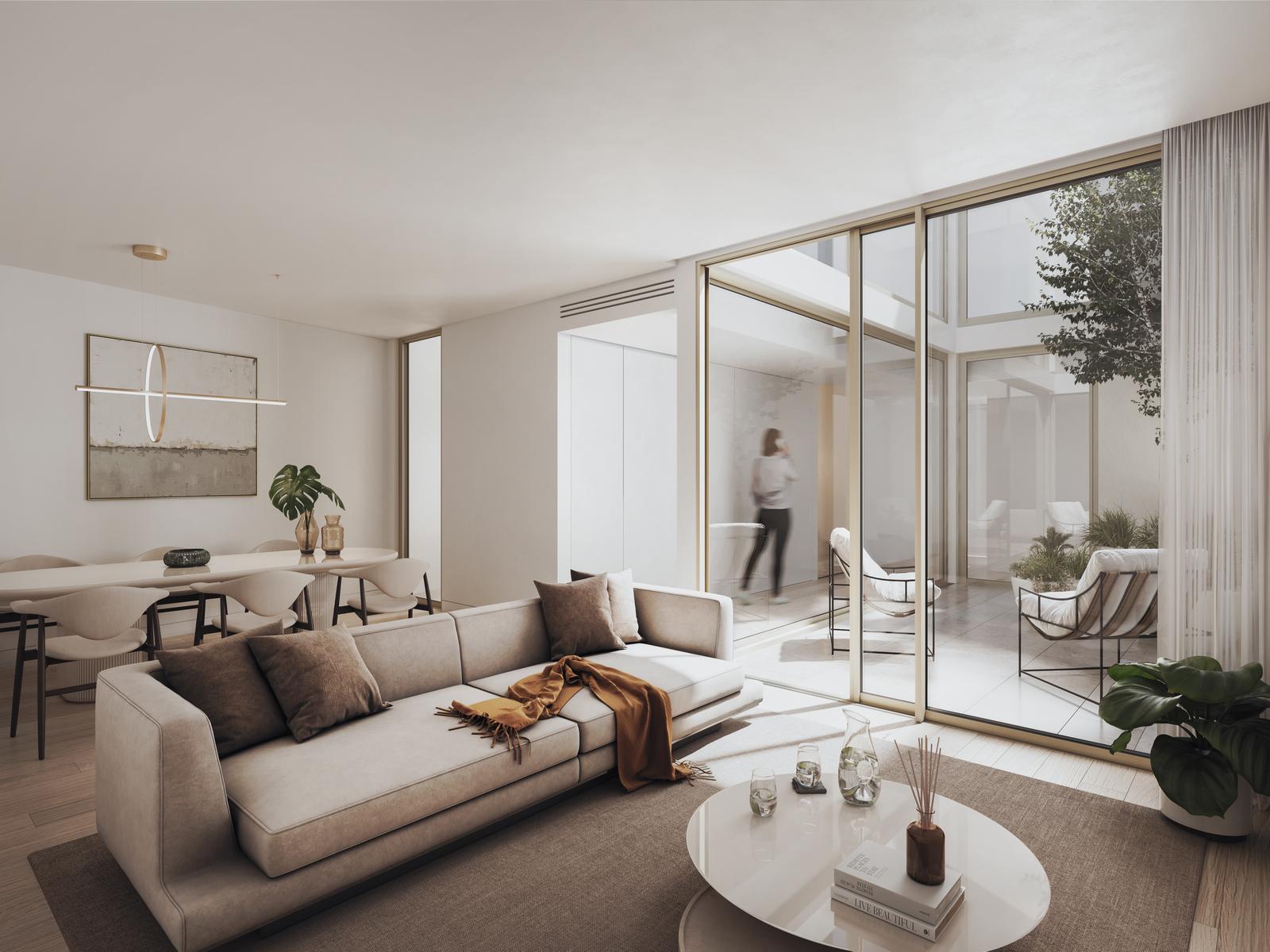 2 bedroom flat with balcony in a new development in Avenidas Novas