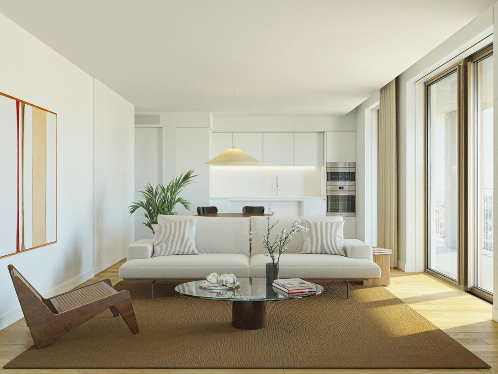 2+1 bedroom flat with outdoor area in the heart of the city of Porto. 1357182803