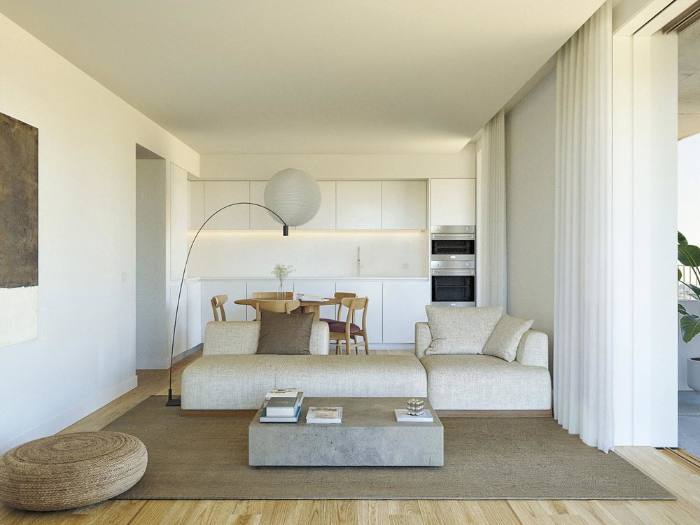 2 bedroom flat with outdoor area in the heart of the city of Porto.