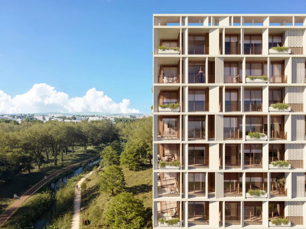 2 bedroom flat with balcony inserted in a new development, in Porto
