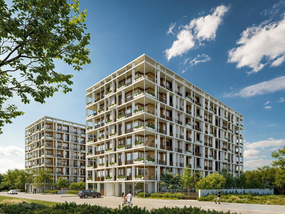2 bedroom flat with balcony inserted in a new development, in Porto