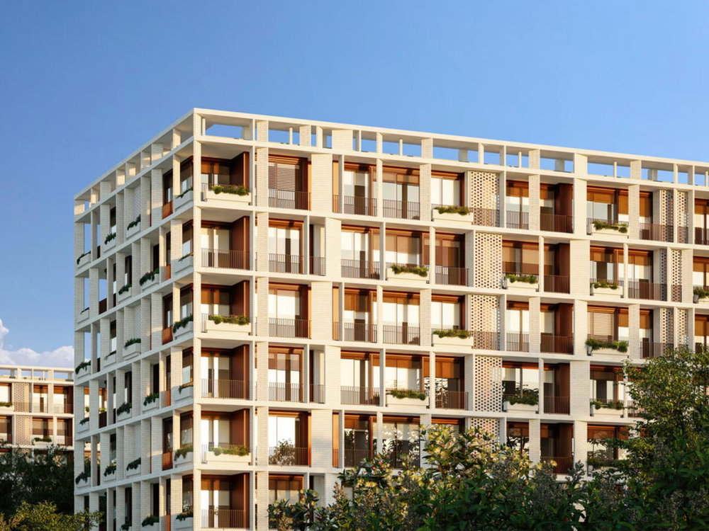 2 bedroom flat with balcony inserted in a new development, in Porto