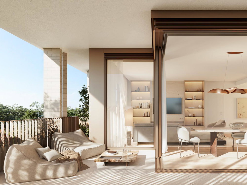 2 bedroom flat with balcony inserted in a new development, in Porto