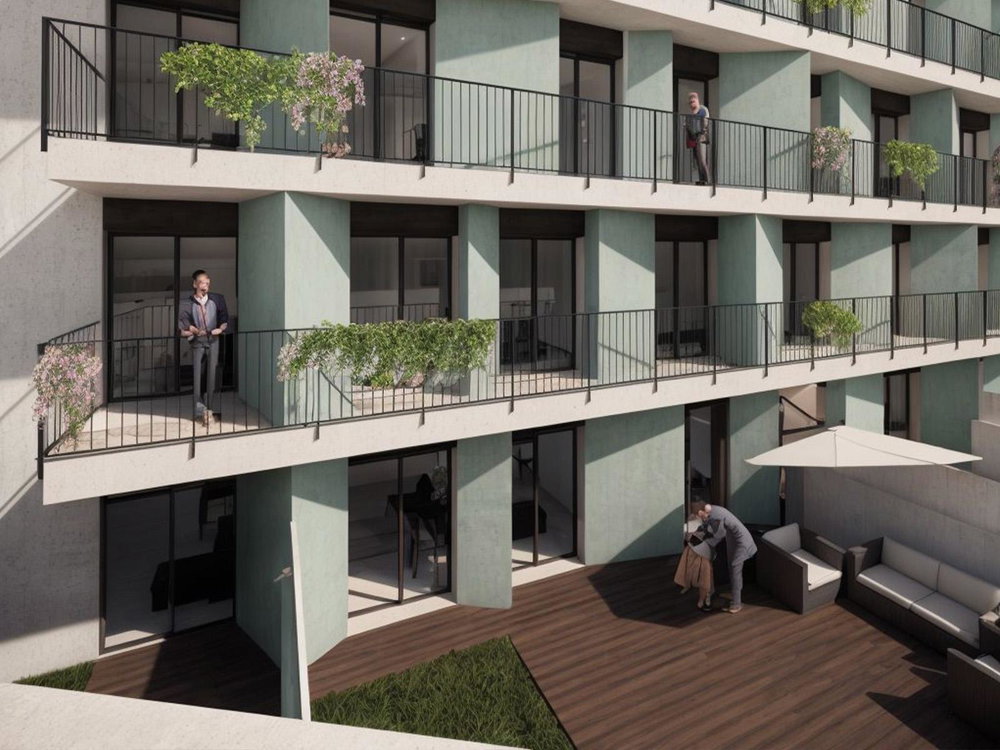 Studio flat, with balcony, in Rua Costa Cabral, Porto