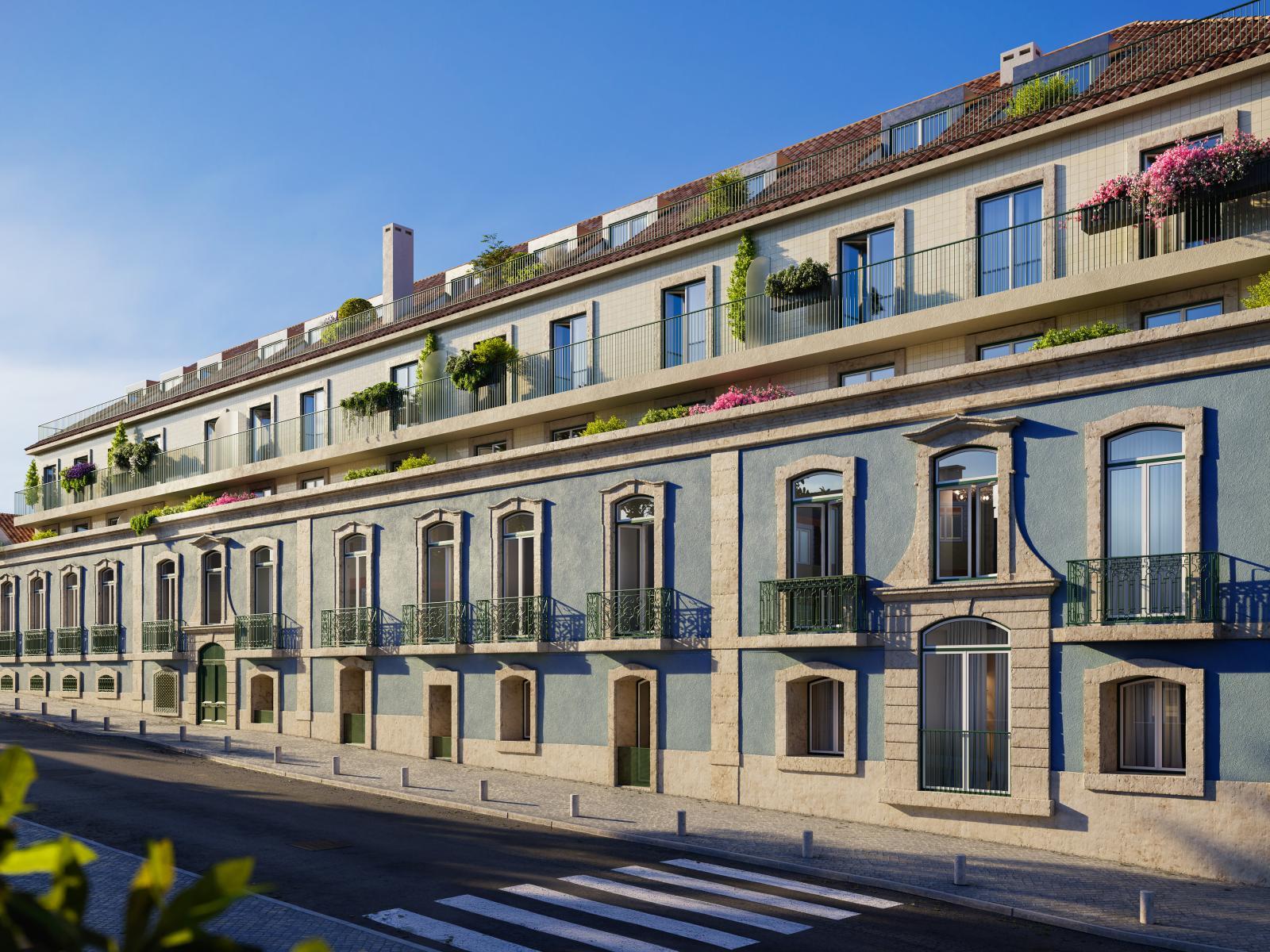 2 bedroom flat with balcony in a new development in Amadora