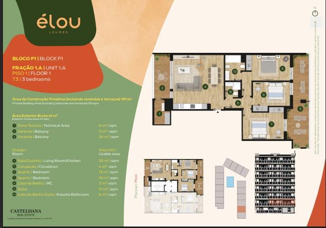 3 bedroom flat in a new private condominium located in Loures 459058896
