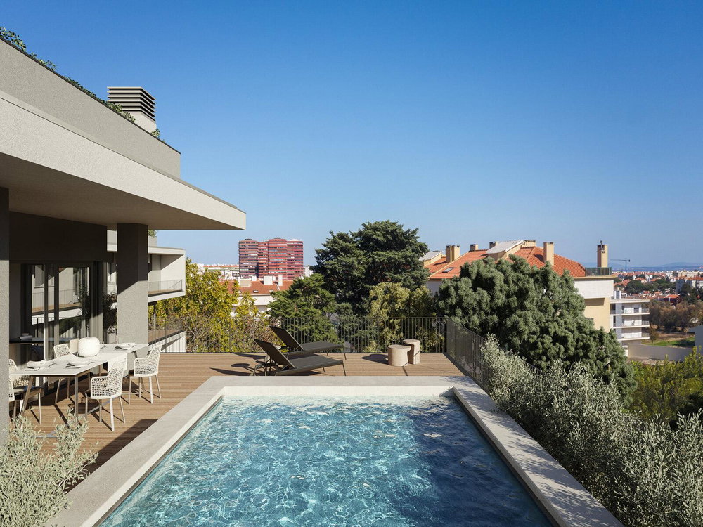 3 bedroom flat with balcony, and parking spaces in the centre of Carcavelos 3560468043