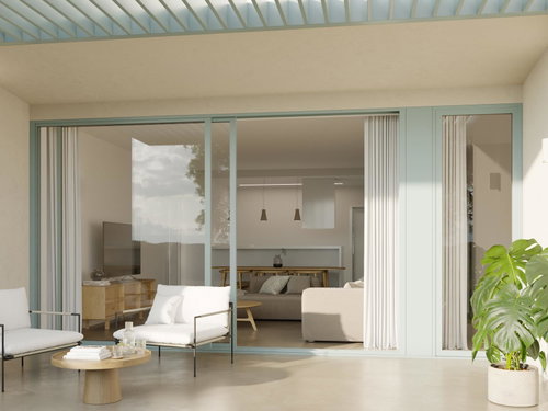 3 bedroom flat, with terrace and garden, in a new development, in Porto Covo