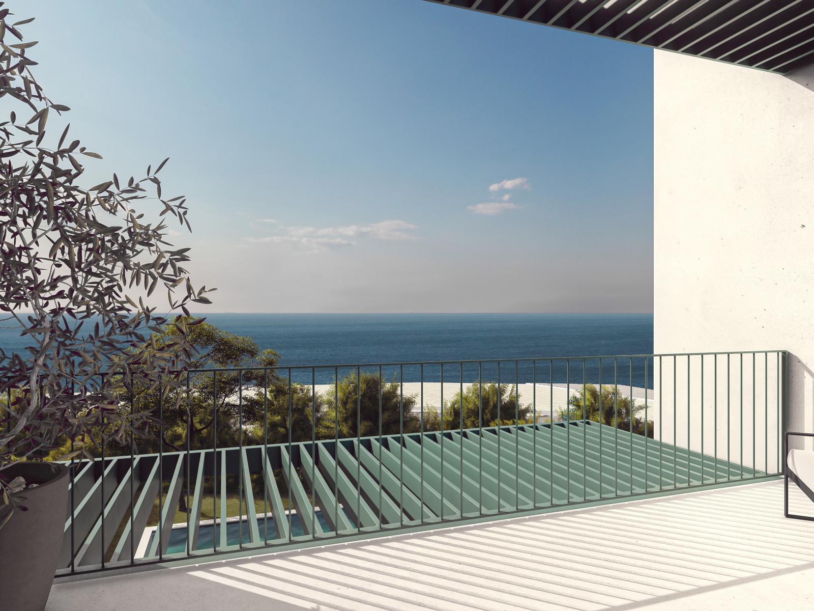 3 bedroom flat with terrace in a new development in Porto Covo
