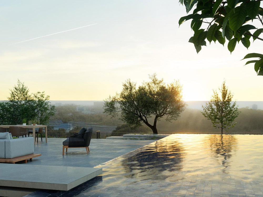 4 bedroom penthouse with garden with pool and parking in Porto