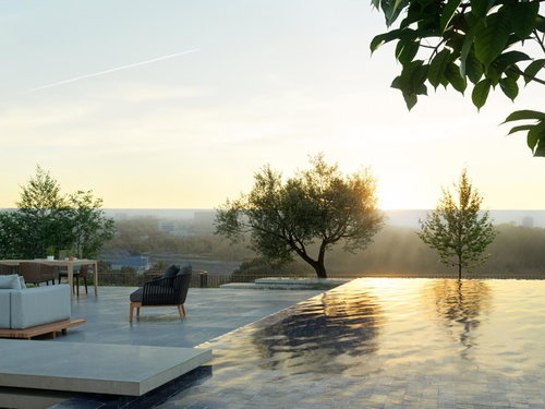 4 bedroom penthouse with garden with pool and parking in Porto