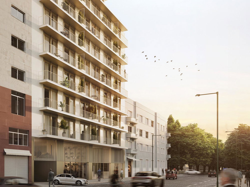 Studio flat with parking and swimming pool, in a new development in Avenidas Novas