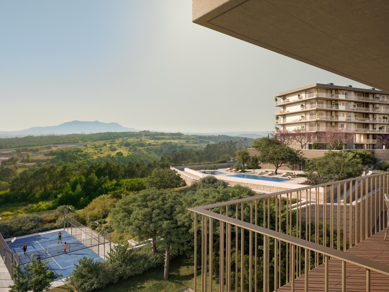 2 bedroom flat with balcony in Belas Clube de Campo