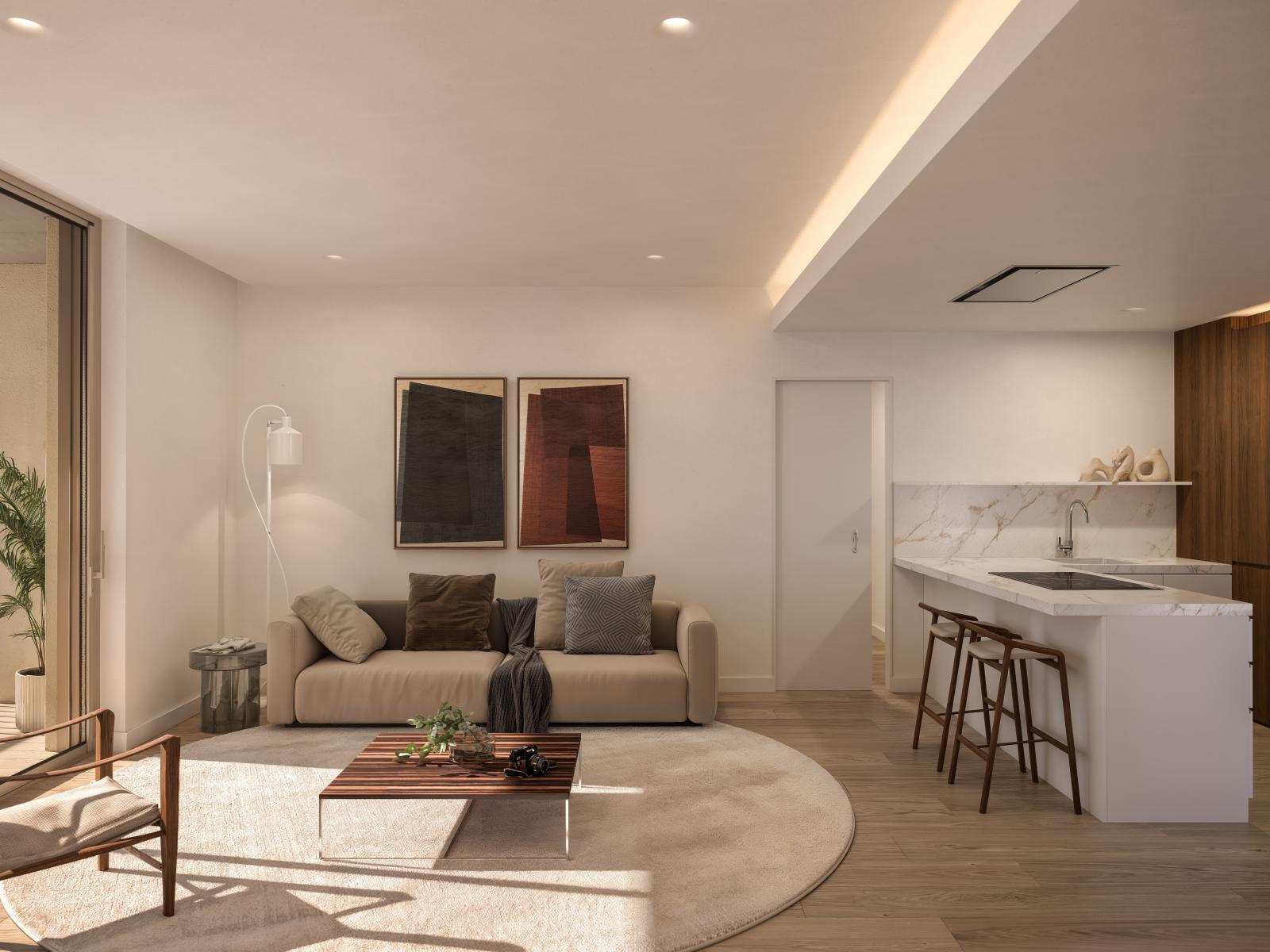 2 bedroom flat with balcony in Belas Clube de Campo
