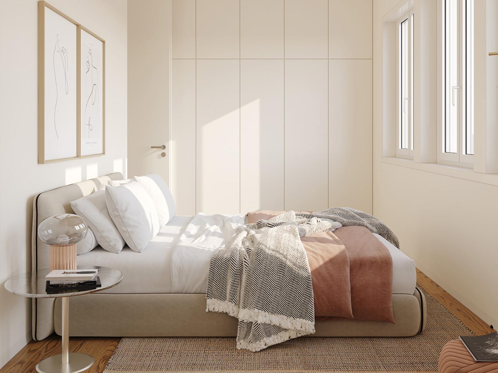 2 bedroom flat with balcony in a new development in Porto