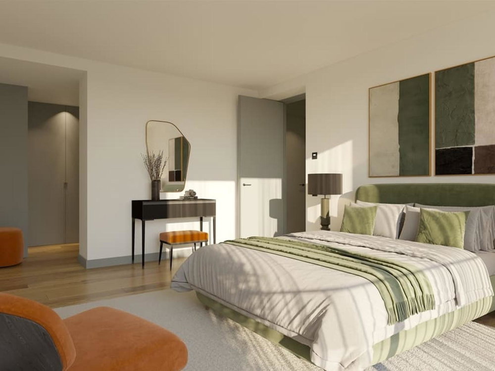 Studio flat with balcony in a new development in Carcavelos