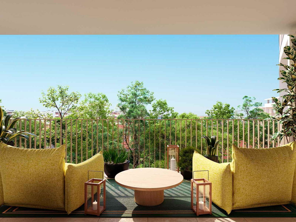 3 bedroom apartment with balcony and parking in new development, Lisbon 2738012724