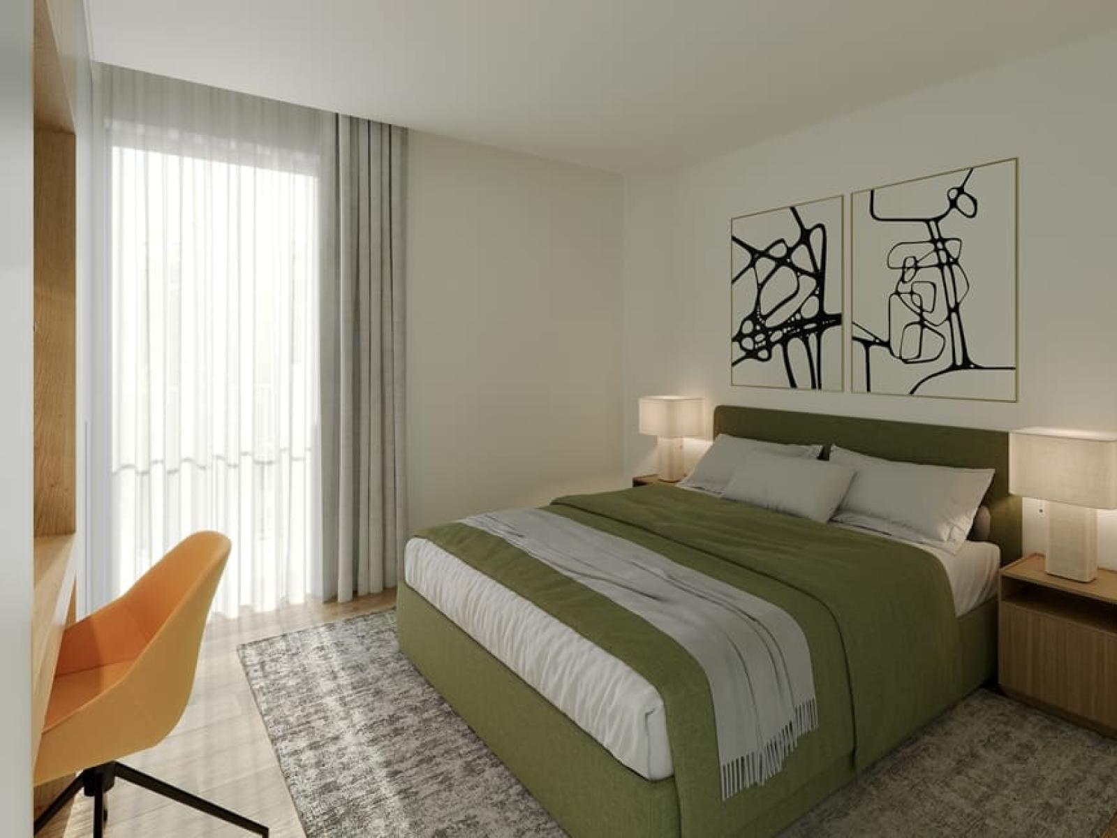 1 bedroom flat with balcony in new development in Carcavelos