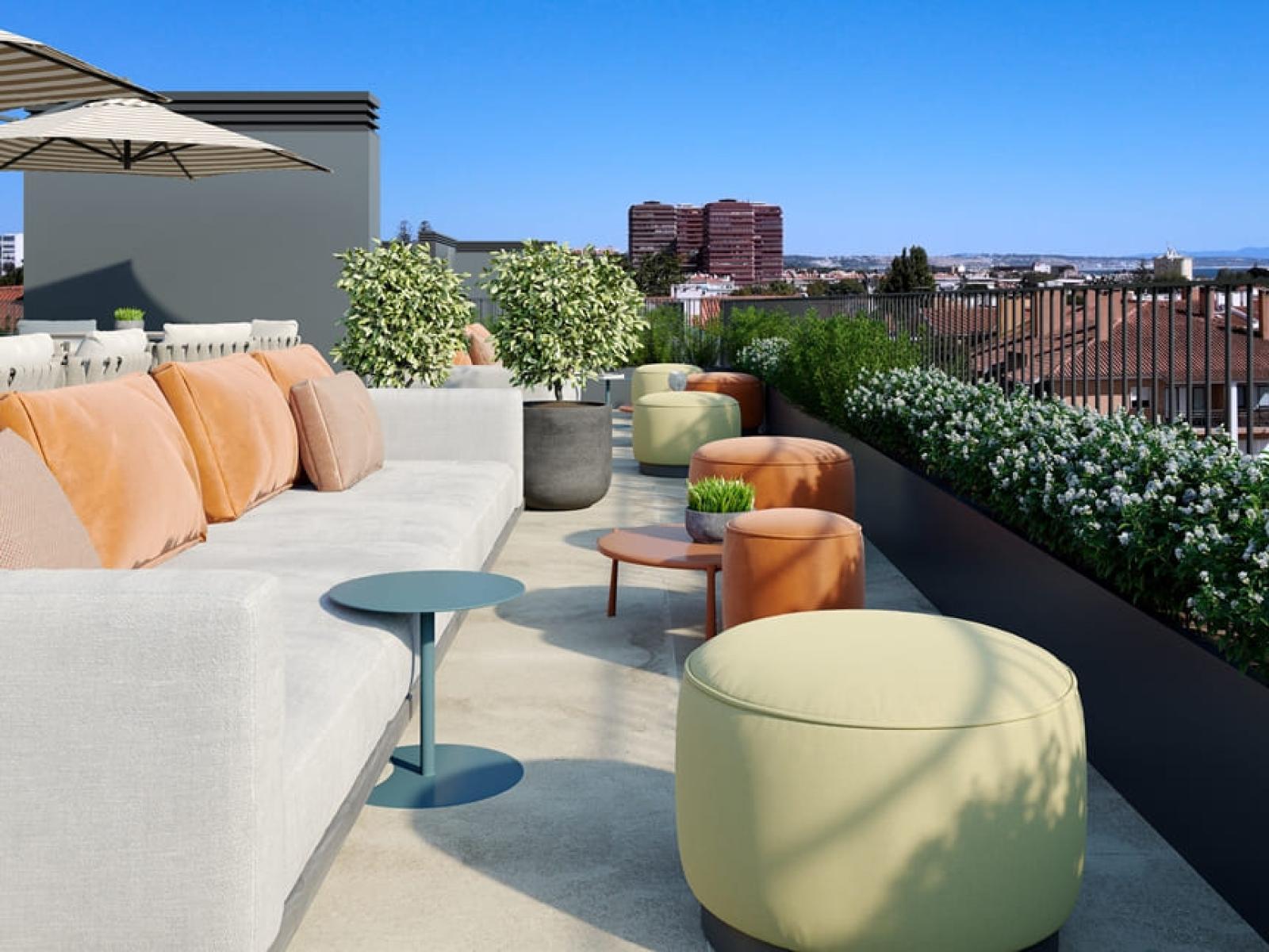 1 bedroom flat with balcony in new development in Carcavelos