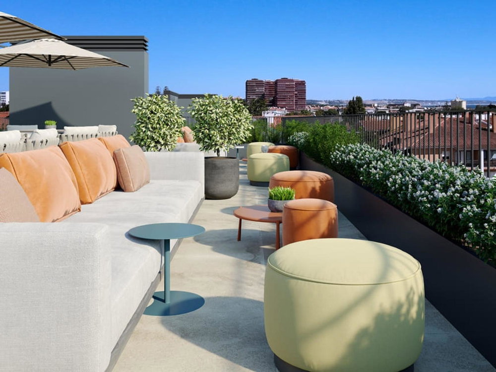 1 bedroom flat with balcony in new development in Carcavelos 3109847509