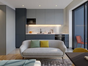 Studio flat with balcony in a new development in Carcavelos