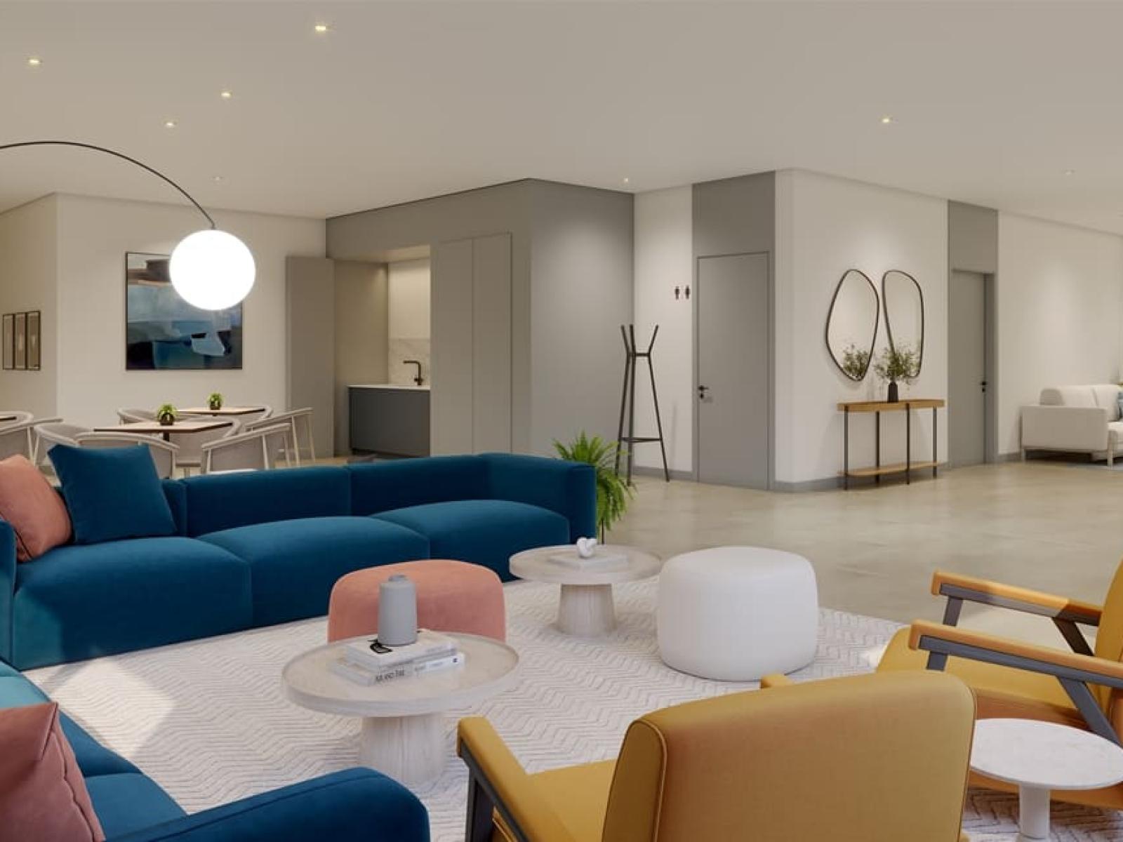 Studio flat with balcony in a new development in Carcavelos