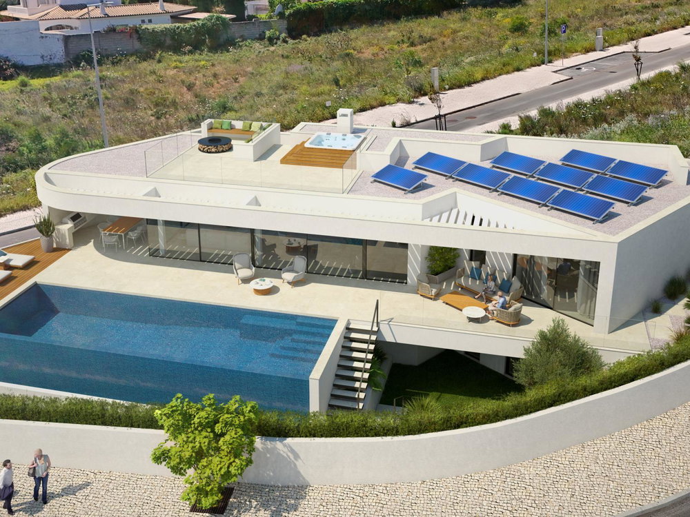 Moradia T3, com Vista Mar e Piscina Infinity, na Praia da Luz, Algarve