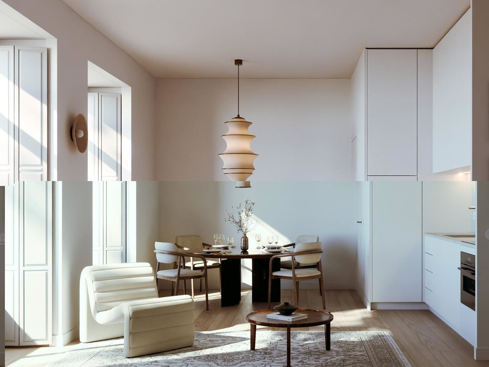0+1 bedroom flat in a new development in downtown Porto