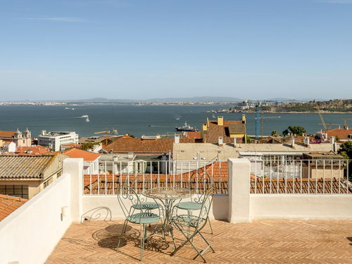 Pentouse T3 with private terraces and river view, in Lapa 2008412360